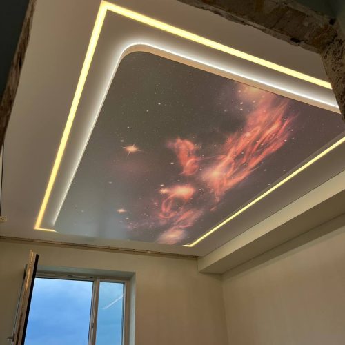 Įtempiamos lubos su nuotraukų spausdinimu